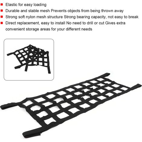 Passend für Jeep Wrangler: Multifunktionsnetz für Überrollbügel, Gepäcknetz, Heckgepäcknetz, Dachhängematte (1/5)