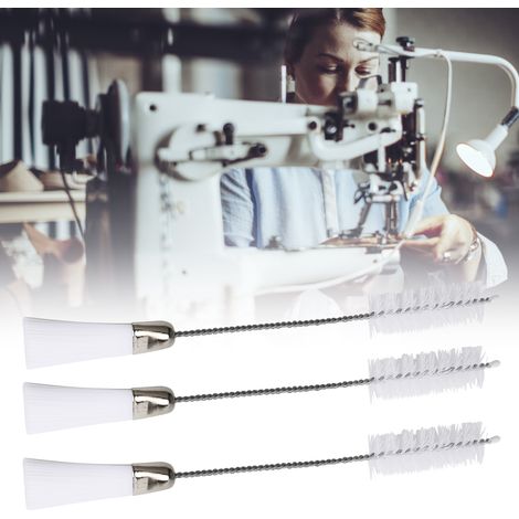 Brosse de nettoyage pour pièces de machine à coudre, brosse à double tête, brosse de nettoyage pour ordinateur (1/4)