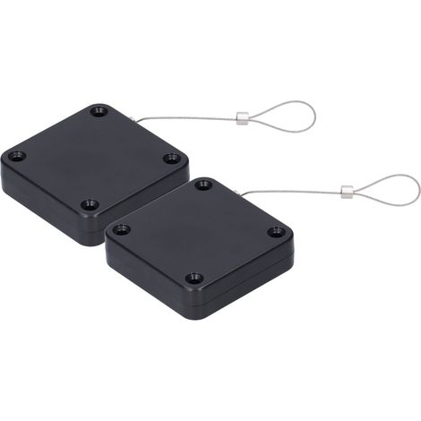 Lot de 2 ferme-porte automatique à corde, sans percement, pour chambre, simple, silencieux, à ressort, pour porte coulissante (2 unités par paquet) (1/5)