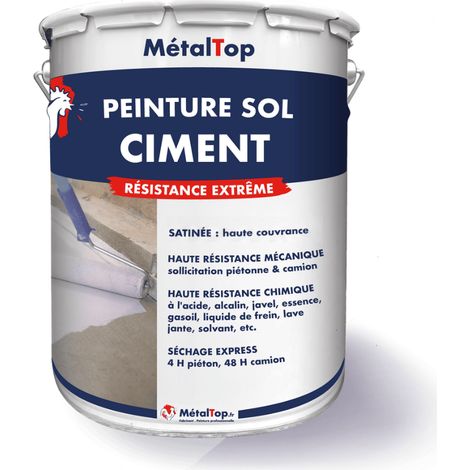 Peinture Sol Ciment - Bleu eau - RAL 5021 - 5 L - Métaltop