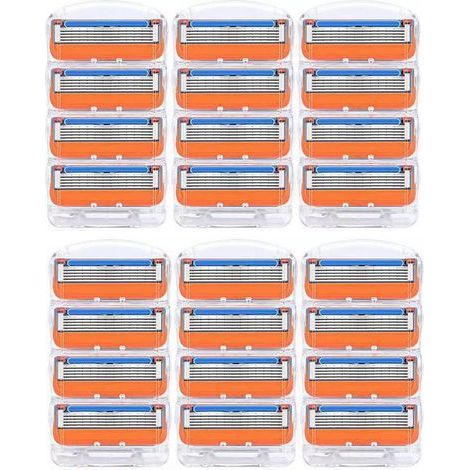 Apex – Lames de rasoir Fusion 5 – 24 recharges ultra-fines – Tête mobile pour rasage précis – Non irritantes et faciles à utiliser