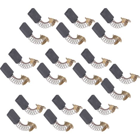 Lot de 20 charbons moteur 5x11x16mm en cuivre pour perceuse, meuleuse, tailleuse et machines électriques (1/5)