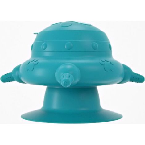 1pc Puppy Feeder, Blue, Pet Bionic Silicone Milk Bowl with 4 Nipples and Suction Cup, Silicone Bottle for Kittens, Puppies, Nursing (1/3)
