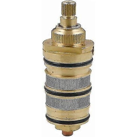 Mitigeur thermostatique de douche en laiton avec cartouche et poignée, compatible avec les mitigeurs de douche. (1/4)