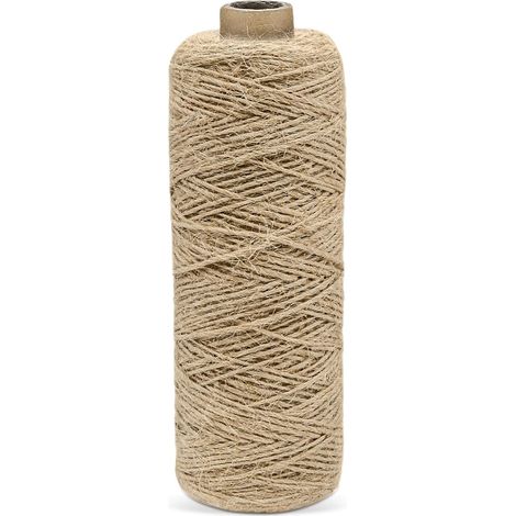 1 Ficelle Jute, 200m Longueur, 1mm Épaisseur, Pour Jardinage, Macramé, Emballage Cadeaux (1/5)