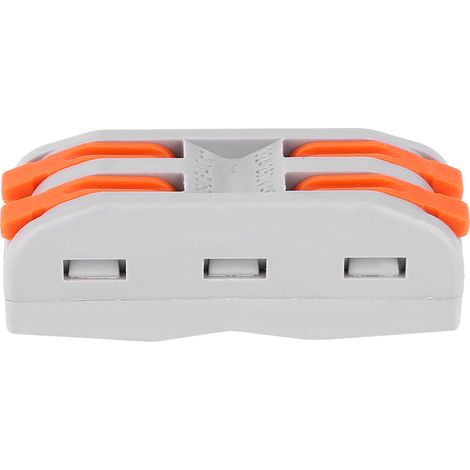 Lot de 50 connecteurs compacts ignifuges V0 en nylon cuivre 11-28 AWG PCT-2-2 pour le câblage électrique (1/5)