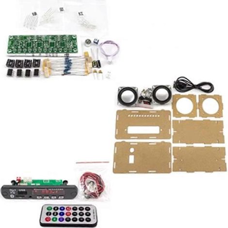DIY Bluetooth-Lautsprecher-Set mit FM-Radio und 2x3W Lautsprecher B--