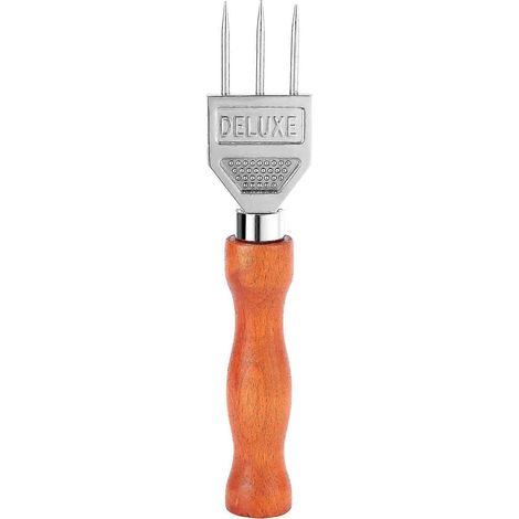 Ice Pick - Déchiqueteuse robuste avec poignée en bois massif, concasseur à glace à trois broches en acier inoxydable 304 (1/5)