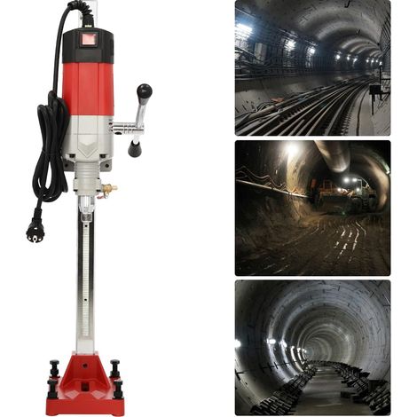 Gojoy – Carotteuse diamantée portative 2300W – Forage humide et sec jusqu'à 31,5 pouces – Pour béton armé, tunnels, routes, ponts