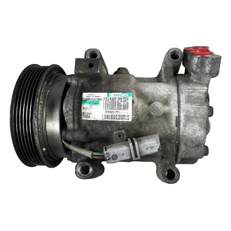 [PRODUIT D'OCCASION] Compresseur Air Conditionne RENAULT Clio III Ph.1 05-09 ♻️ Ref Oe. 8200953359 - Garantie à vie (1/4)