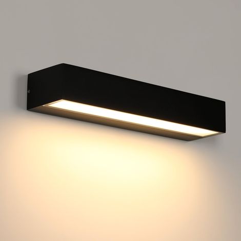 Applique Murale Exterieur LED 16W, IP65, Noir, 3000K Blanc Chaud (1/5)