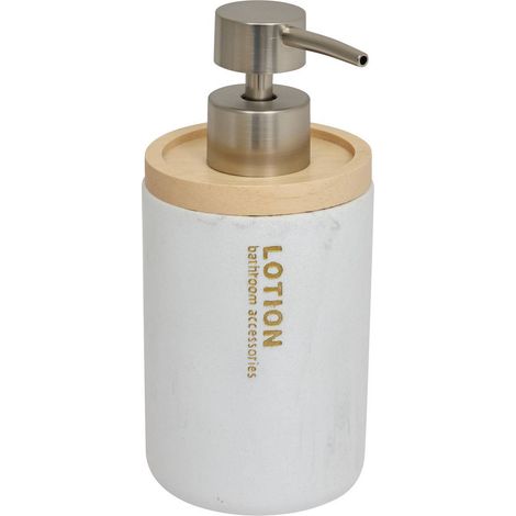 Dosificador de jabón léa 270 ml blanco efecto mármol - 5five (1/2)