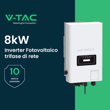 V-TAC Inverter Trifase di Rete 30kW WiFi e Accessori inclusi Garanzia 10 Anni IP65