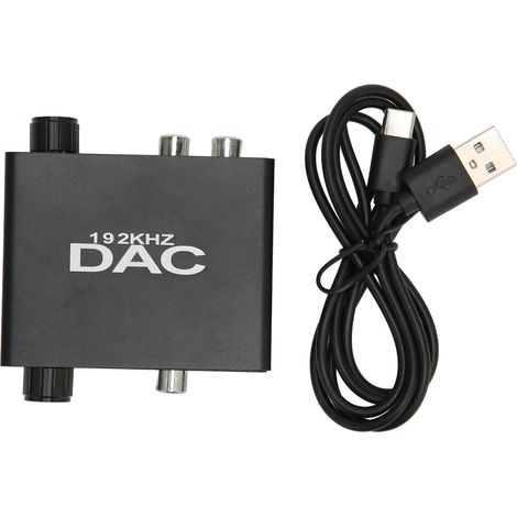 Convertisseur Optique vers RCA Professionnel avec Réglage des Basses pour Home Cinéma - DAC 192 kHz (1/5)
