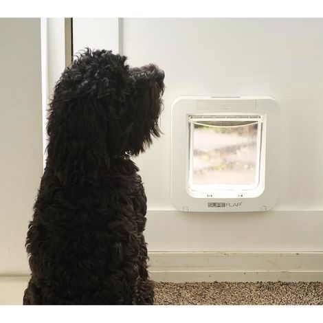 SUREFLAP Grande chatiere a puce electronique blanc (1/5)