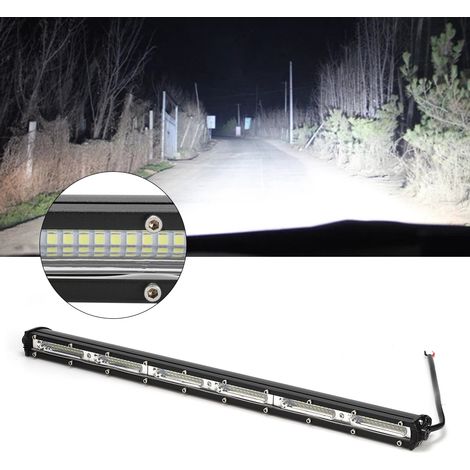 Barre lumineuse de travail universelle 180 W pour voiture et bateau, modifiée avec 60 LED, accessoire pour feux de route (1/5)