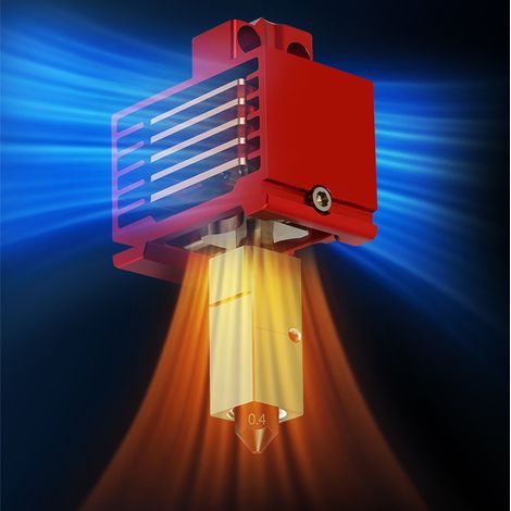 TZ3.0 verbesserter feuerverzinkter Kupferheizblock, 24 V 60 W Keramikheizelement, 0,4/0,6 mm Düse aus gehärtetem Stahl, kompatibel mit Extrusionsköpfen der Serie TZ-3.0 P1. (1/5)
