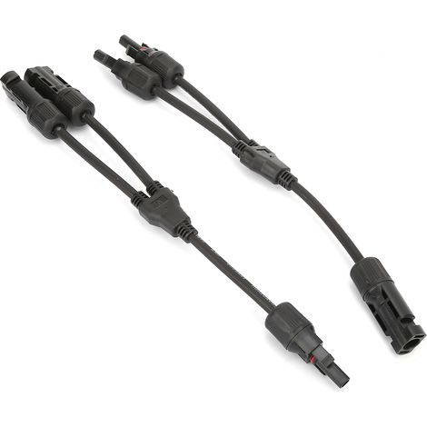 1 Paar Y-Verteiler Solarpanel-Adapterkabel-Splitter (1/5)