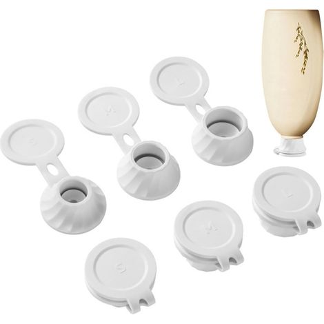 Ensemble de flacons vides , adaptateur avec 3 tailles , 6 doses par goutte pour lotions , shampoings
