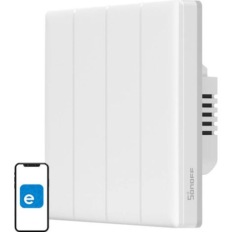 Interrupteur mural WiFi tactile intelligent Sonoff TX T5 4C (4 canaux)