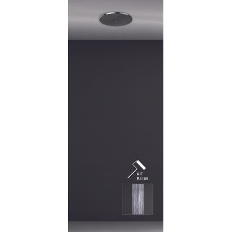 Gessi Minimali, système de douche encastré D355 Jet de pluie,