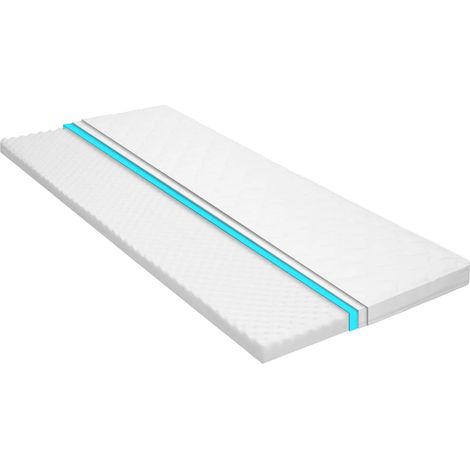 vidaXL Sobrecolchón 90x200 cm espuma de gel frio 6 cm perfil huevo (1/5)