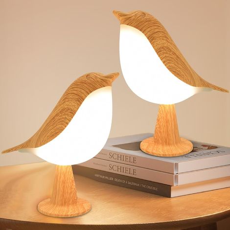 Lot de 2 Lampe de Chevet Tactile, Lampe De Table Rechargeable avec 3 Modes Dimmable, 3000K-6000K, 1800mAh, Sans Fil, Décoration pour Maison, Parfaite pour Chambre Bureau Cadeau