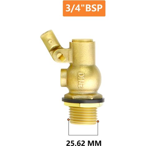 3/4" BSP 304 vanne à bille flottante en acier inoxydable, vanne à bille réglable de flotteur de réservoir d'eau DN15 pour le contrôle du niveau de l'eau (1/3)