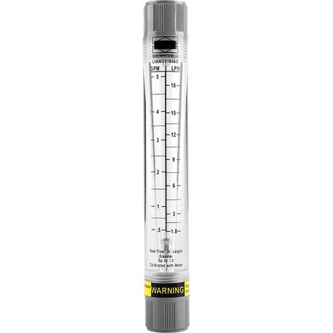 Débitmètre tube pour liquide pipeline, débit 0.5-5 GPM / 1.8-18 LPM (1/5)