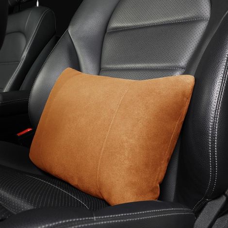 Lendenkissen fürs Auto, 2 Stück, Poksri-Wildleder, 43 x 28 cm, Komfort (1/3)