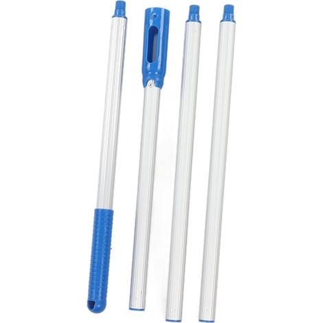 Perche télescopique piscine aluminium 4 segments 1,6 m accessoire nettoyage bassin pour épuisette skimmer tête aspirateur (1/5)