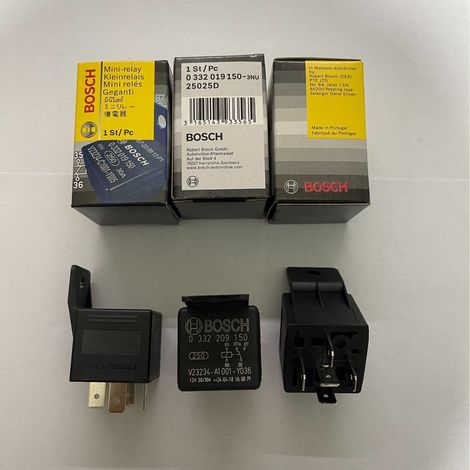 Relais automobile Bosch V23234-A1001-Y036, relais Bosch 12 V à 5 broches 0332209150