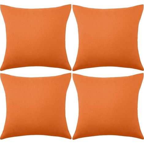 4 Pack Decorative Outdoor Waterproof Pillow Covers Square Garden Cushion (1/5)