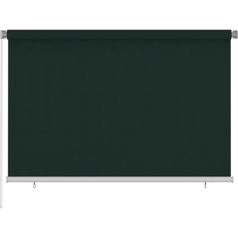 FIMEI Store roulant d'extérieur 220x140 cm Vert foncé PEHD (1/5)