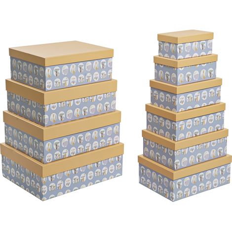 BOX 10 KARTON 43,5X33,5X15,5 BLAUER KARTON Material Farbe BLAU GELB Familie BESTELLdetails (1/3)
