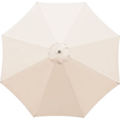 Housse de rechange pour parasol 3m,8 baleines,tissu imperméable anti-UV,voile de remplacement beige (1/5)