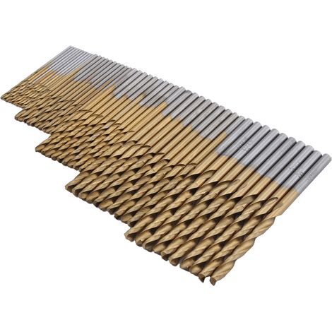 Jeu de 12 forets HSS en acier rapide, revêtement titane, diamètres 1/1,5/2/2,5/3 mm, perceuse précision pour métal, bois et plastique, outils de bricolage. (1/5)