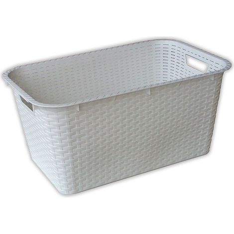 CESTA GIULIETTA 59x38x29 CM BLANCA
