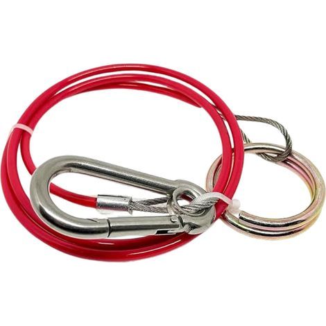 Heavy Duty Trailer Caravan Breakaway Break Away Cable, Durable, Williams Caravan Horsebox Boat Plant Coupling Safety Cable, Burst Ring, 1M Stainless Steel Cable, Pull-Off Force ≥ 400kg (1/5)