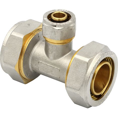 Klemmring Schraubfitting T-Stück 32x16x32 mm reduziert Verbundrohr (1/5)