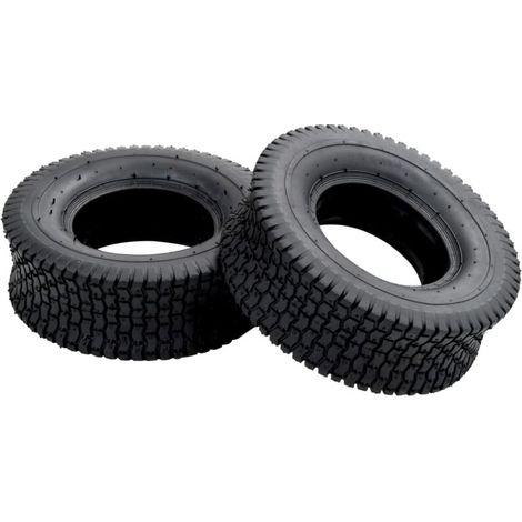 Vidaxl – Pneus de brouette 2 pcs 13x5.00-6 4PR – Caoutchouc résistant à l'abrasion – Adhérence accrue pour terrains irréguliers (1/5)