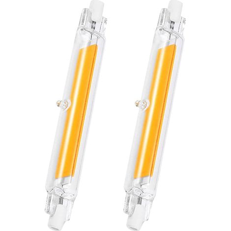Lot de 2 Ampoule R7S,LED 118mm 20W,Dimmable,Blanc Froid 6000K,Équivalent Halogène 200W,Intérieur Extérieur