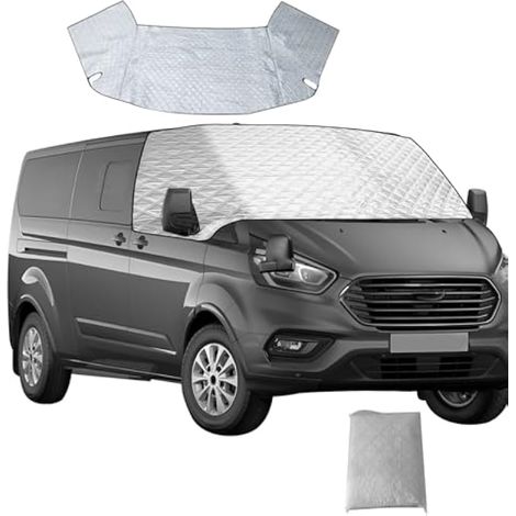 Housse de Pare-Brise pour Ford Transit Custom 2012-2022, imperméable à l'eau, Thermique, Protection Contre la Neige, la Glace, la poussière, Le Soleil (1/5)