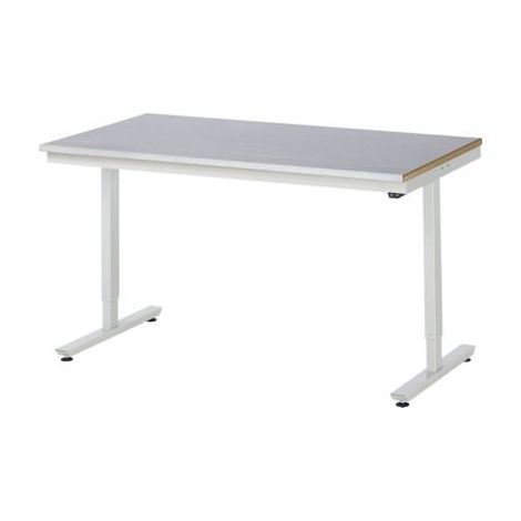 RAU Arbeitstisch adlatus 150 elektrisch höhenverstellbar Arbeitsplatte mit Stahlblechbelag 1500 mm x 800 mm