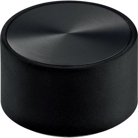 pasador de suelo in.17.604. acero inoxidable en 1.4301. inox satinado / negro mate. diámetro 50mm. cierre de seguridad. acabado negro