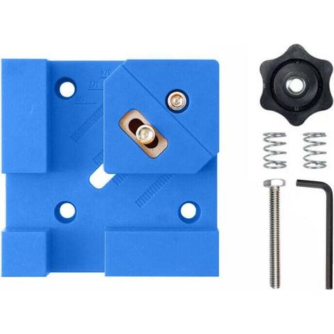 Multifonctions à 90 degrés adaptées pour la menuiserie en bois et l'installation de fixations d'ébénisterie, assemblage de meubles(Bleu) (1/4)