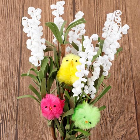 36 pièces Poussins de Pâques Miniatures - Décoration Colorée Printanière pour Maison, Jardin et Fêtes - Idées Cadeaux pour Enfants