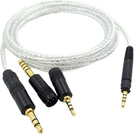 Câble d'écouteurs plaqué argent pour casques HD518, HD558 et HD598 : son amélioré (1/4)