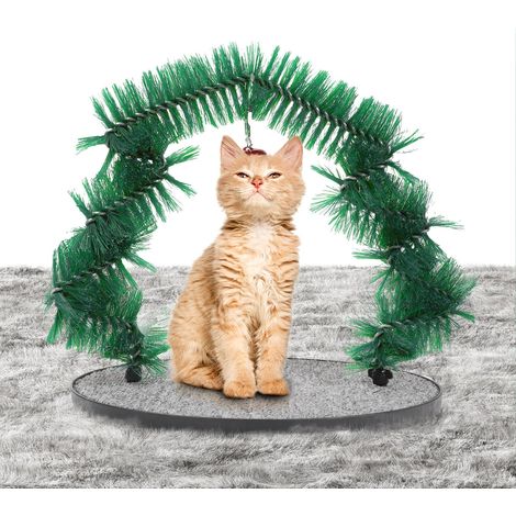 Cat Arch Self Grooming Bristle Ring Brush Scratcher for Controlling Hair Shed (1/5)