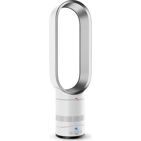 Fan Bladeless Electric Floor Cool Air 16 Inch Child Safety Tower Fan Household Desktop Air Cooler wi-UK Plug-Silver (1/5)